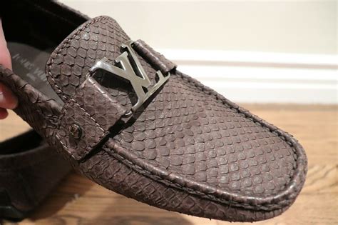 mens louis vuitton loafers python|louis vuitton dress loafers.